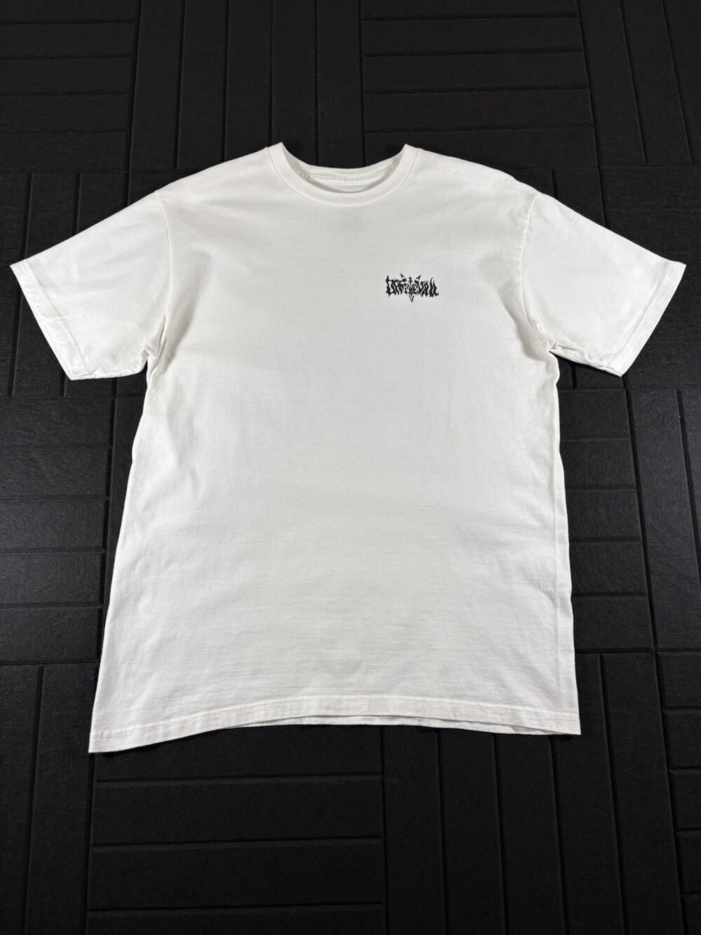 Vans Forgotten Bones T Shirt Mens Medium White Skeleton Skull Back Graphic Tee